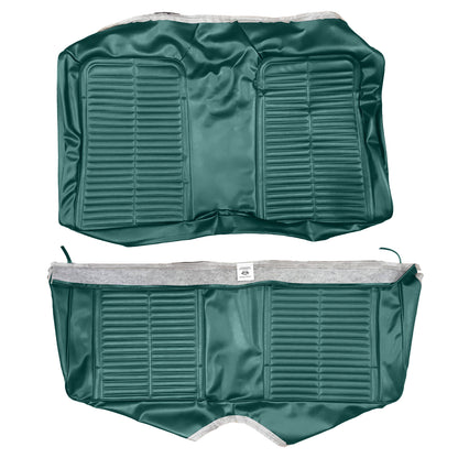 67 FIREBIRD FOLD-DOWN REAR UPHOLSTERY - TURQUOISE