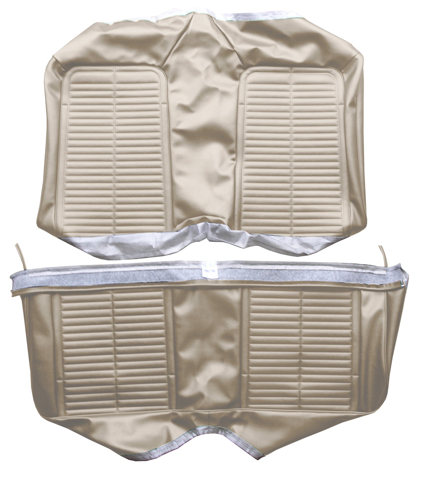 68 FIREBIRD "STANDARD" FIXED CONV REAR UPHOLSTERY- PARCHMENT