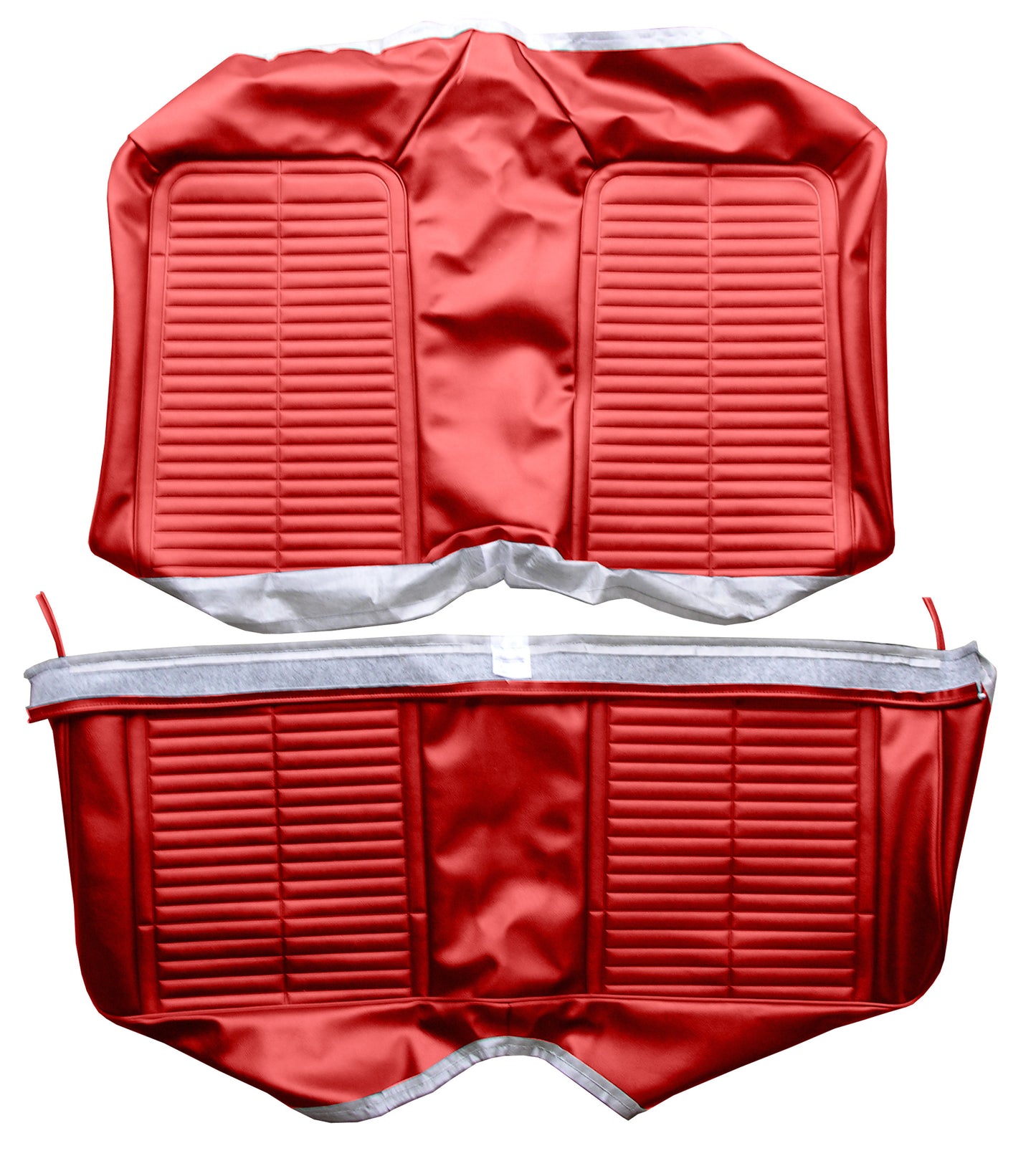 67-68 FIREBIRD "STD" FIXED CONV. REAR UPHOLSTERY - RED