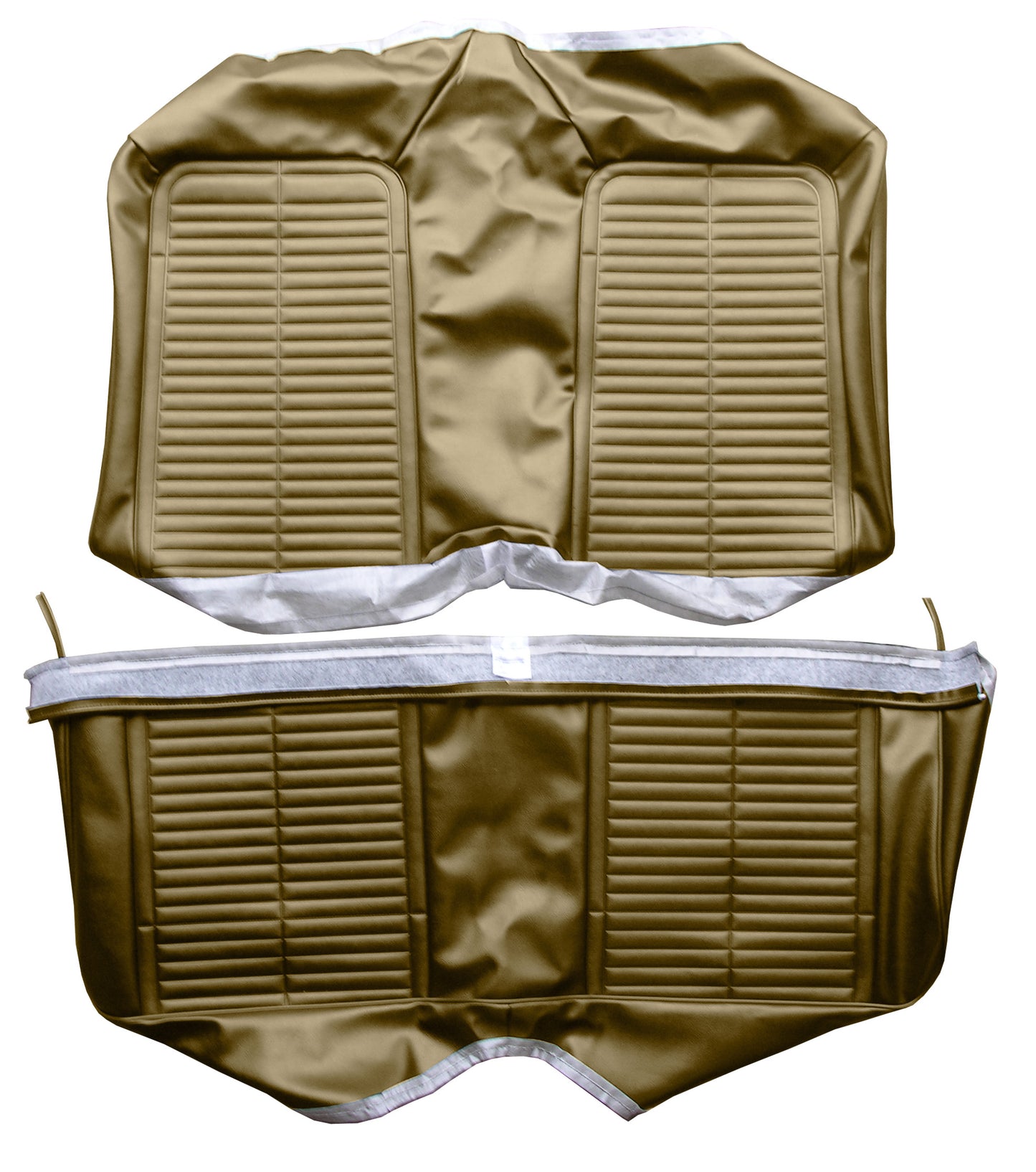 67 FIREBIRD FIXED CONVERTIBLE REAR UPHOLSTERY - GOLD