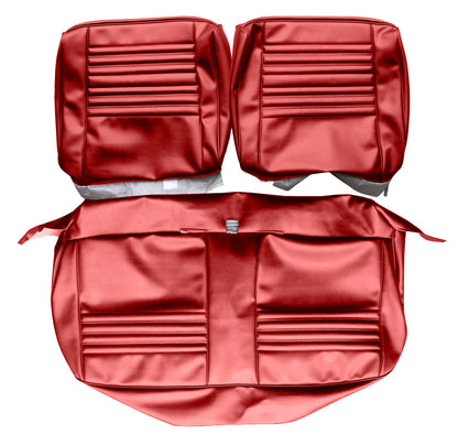 67 CHEVELLE/MALIBU SPLIT BENCH UPHOLSTERY - RED