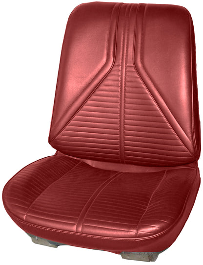 67 SKYLARK/GS BUCKET SEAT UPHOLSTERY - RED