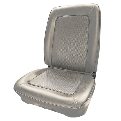 68 JAVELIN NON-RECLINING BUCKET SEAT UPHOLSTERY - DARK WHITE