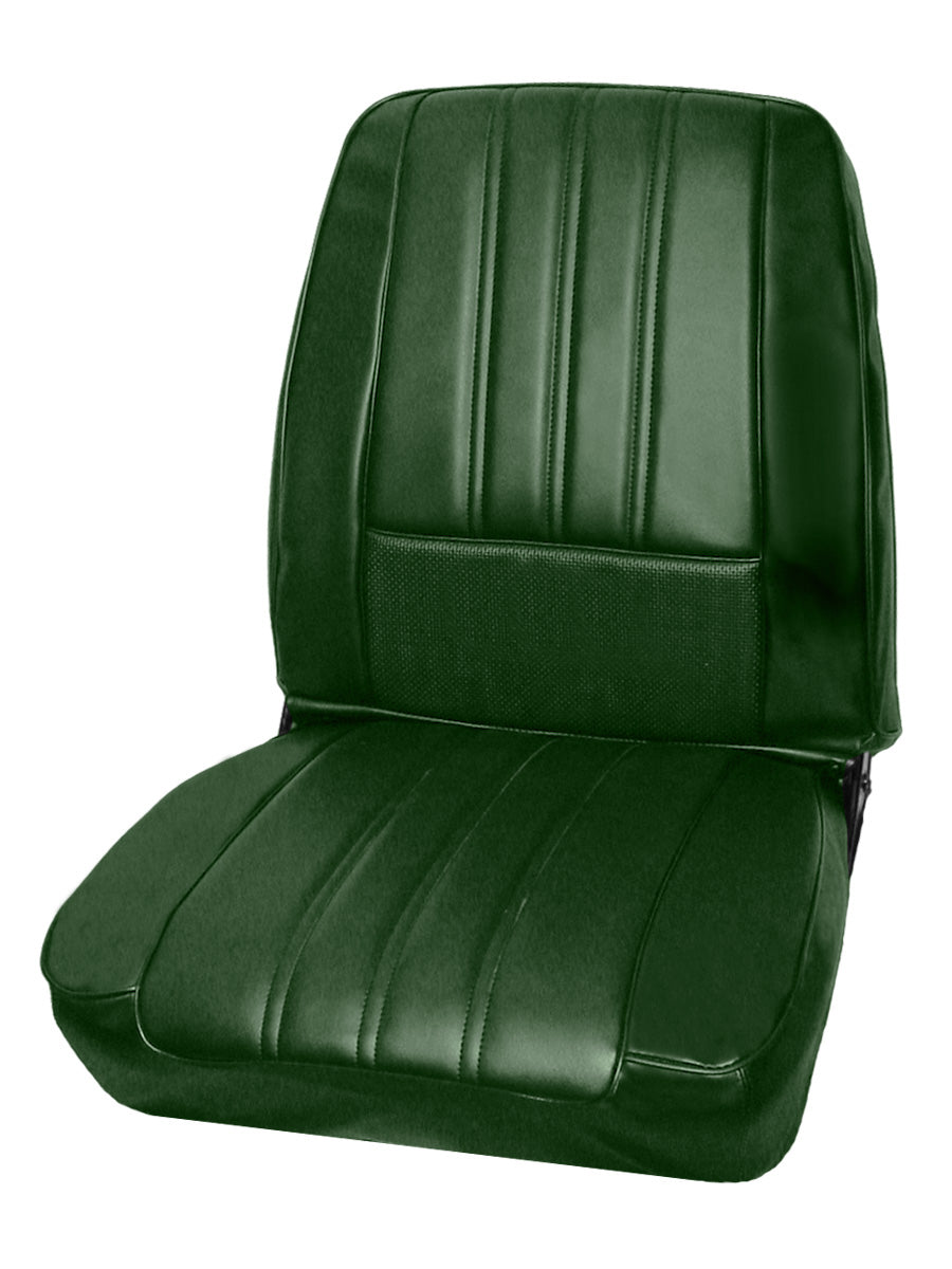 68 BARRACUDA "DELUXE" BUCKET SEAT UPHOLSTERY - GREEN
