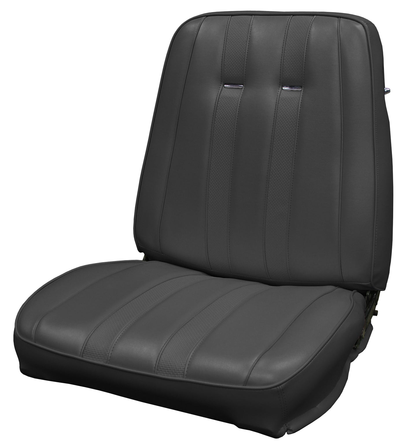68 SPORT FURY BUCKET SEAT UPHOLSTERY - BLACK