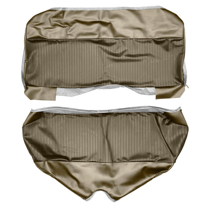 68 DART/VALIANT 100 SPLIT BENCH UPHOLSTERY - SRM DARK FAWN TAN/LIGHT FAWN TAN