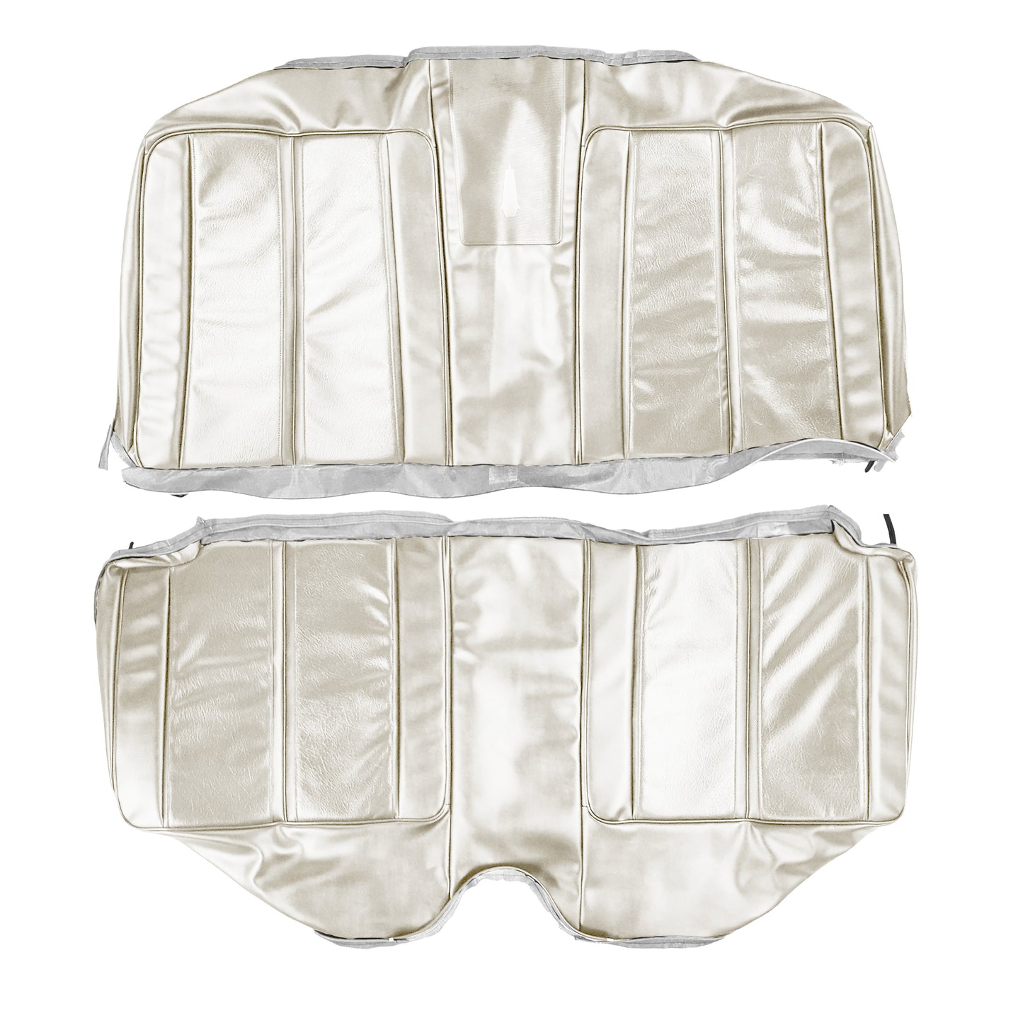 68 SPORT SATELLITE/GTX HARDTOP REAR UPHOLSTERY - PEARL WHITE