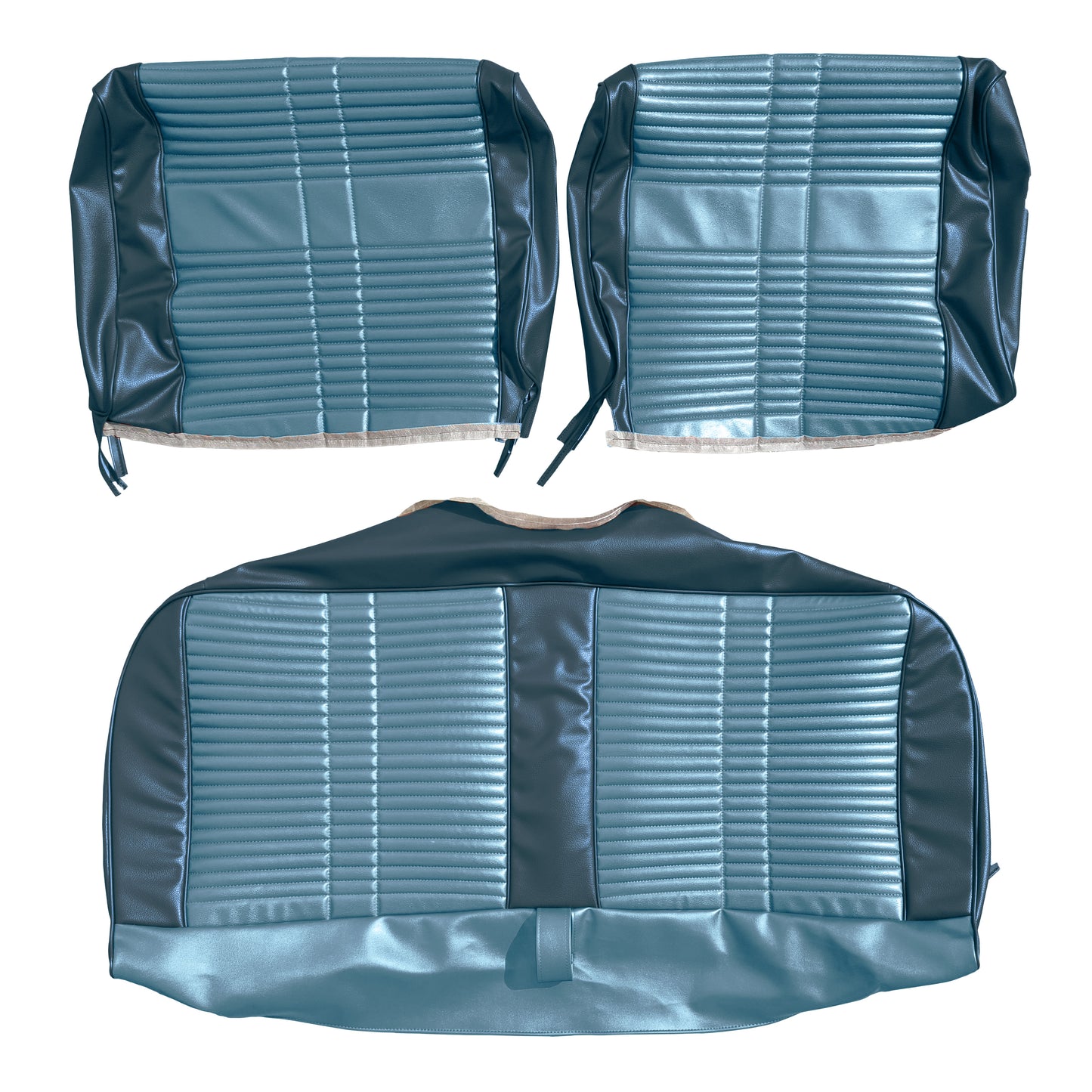 68 SATELLITE/ROADRUNNER "DECOR" SPLIT BENCH - LIGHT BLUE/DARK BLUE