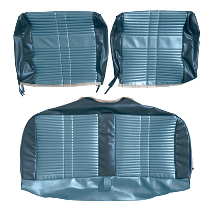 68 SATELLITE/ROADRUNNER "DECOR" SPLIT BENCH - LIGHT BLUE/DARK BLUE