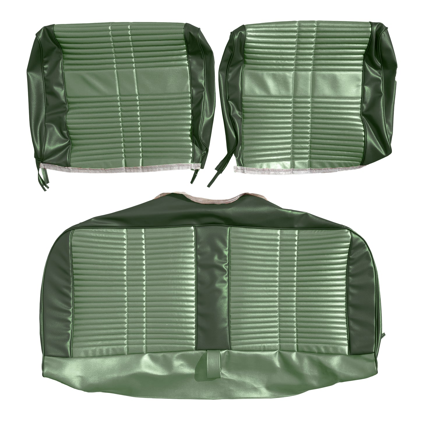 68 SATELLITE/ROADRUNNER "DECOR" SPLIT BENCH - LIGHT GREEN/DARK GREEN