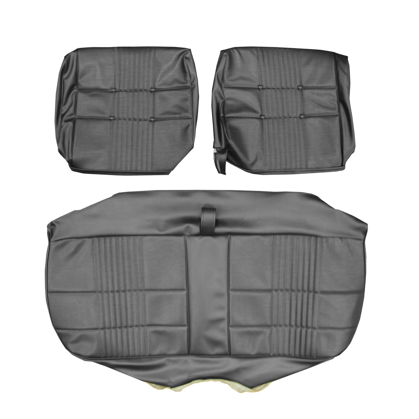68 CORONET 500 SPLIT BENCH UPHOLSTERY - BLACK
