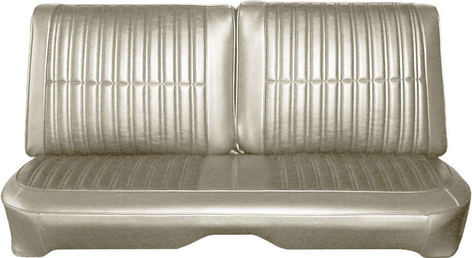 68 CORONET 440/SUPERBEE SPLIT BENCH UPHOLSTERY - PEARL WHITE