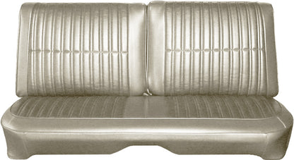 68 CORONET 440/SUPERBEE SPLIT BENCH UPHOLSTERY - PEARL WHITE