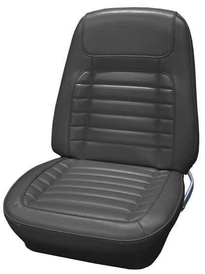68 CAMARO "DELUXE" BUCKET SEAT UPHOLSTERY - BLACK