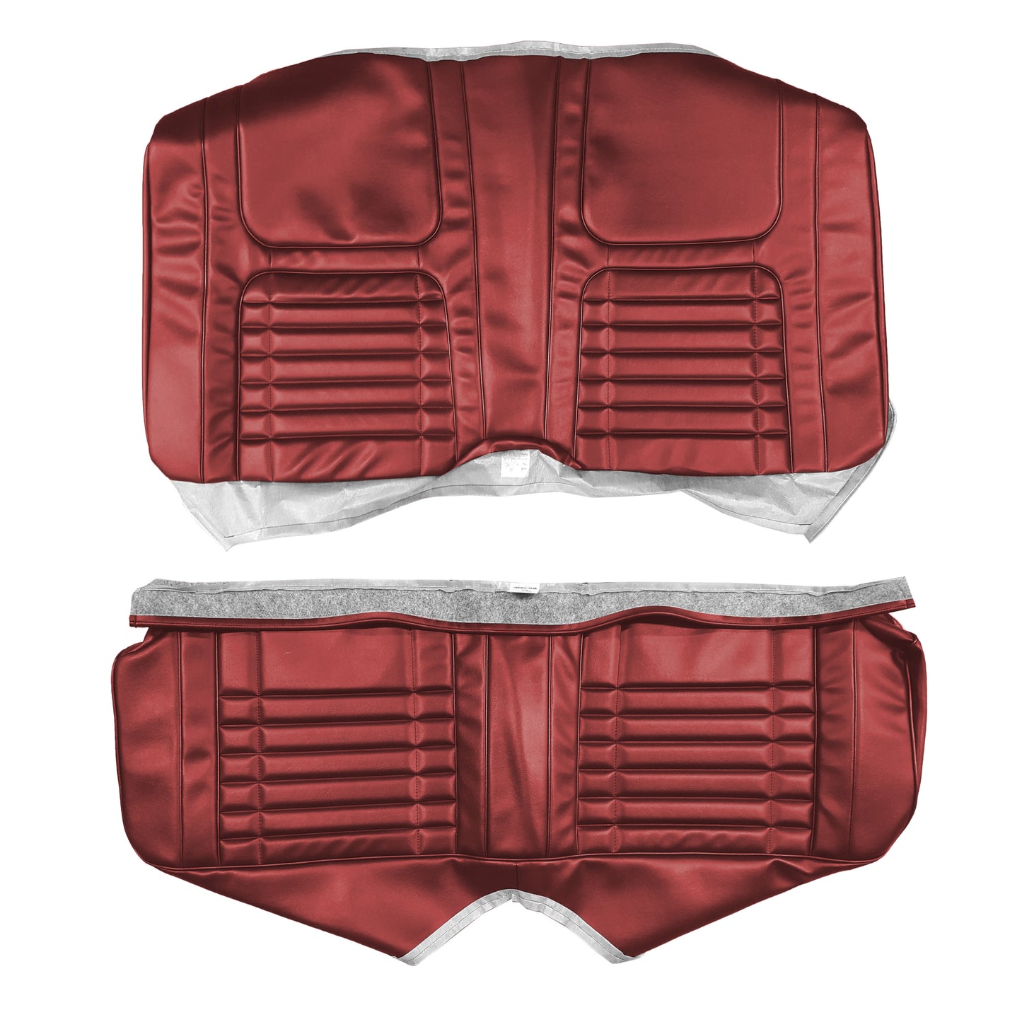 68 CAMARO "DELUXE" FIXED HARDTOP REAR UPHOLSTERY - RED