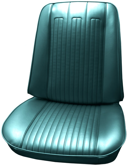 68 GTO/LEMANS BUCKET SEAT UPHOLSTERY - TURQUOISE
