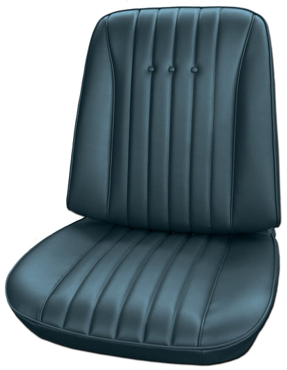 68 CHEVELLE/MALIBU/EL CAMINO BUCKET UPHOLSTERY - MEDIUM BLUE