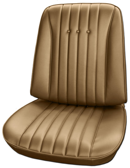 68 EL CAMINO BUCKET SEAT UPHOLSTERY - SRM SADDLE