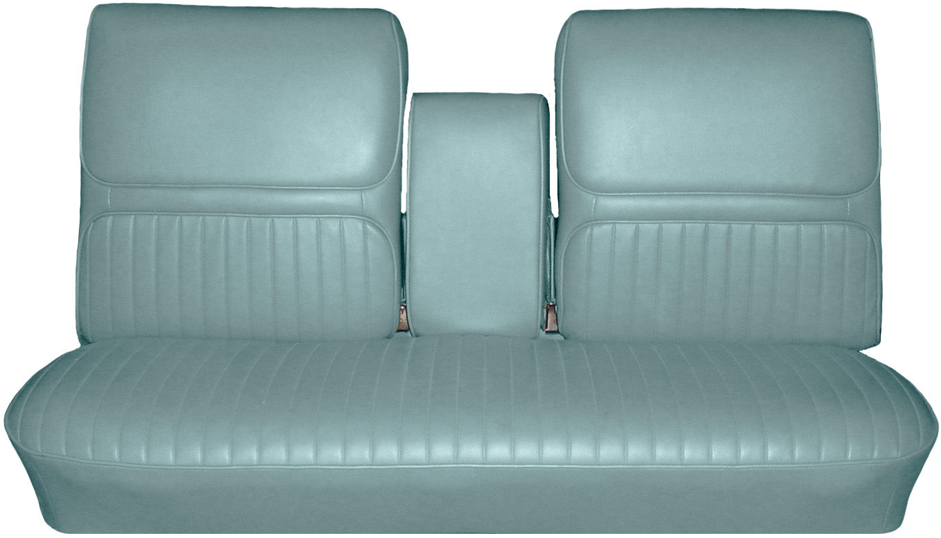 68 SKYLARK SPLIT BENCH W/ C.A.R. UPHOLSTERY - BLUE