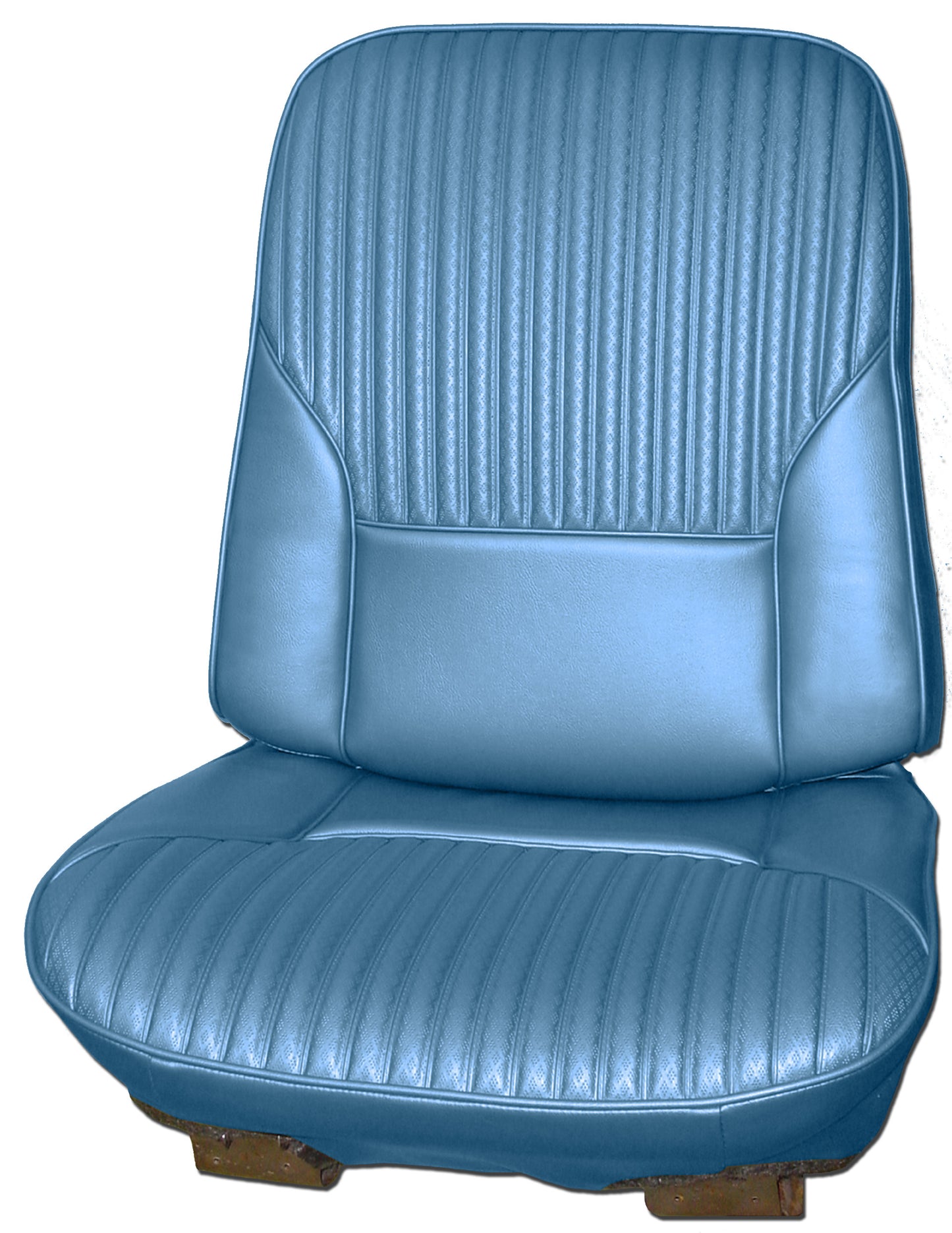 68 CUTLASS/442 BUCKET SEAT UPHOLSTERY - MEDIUM BLUE