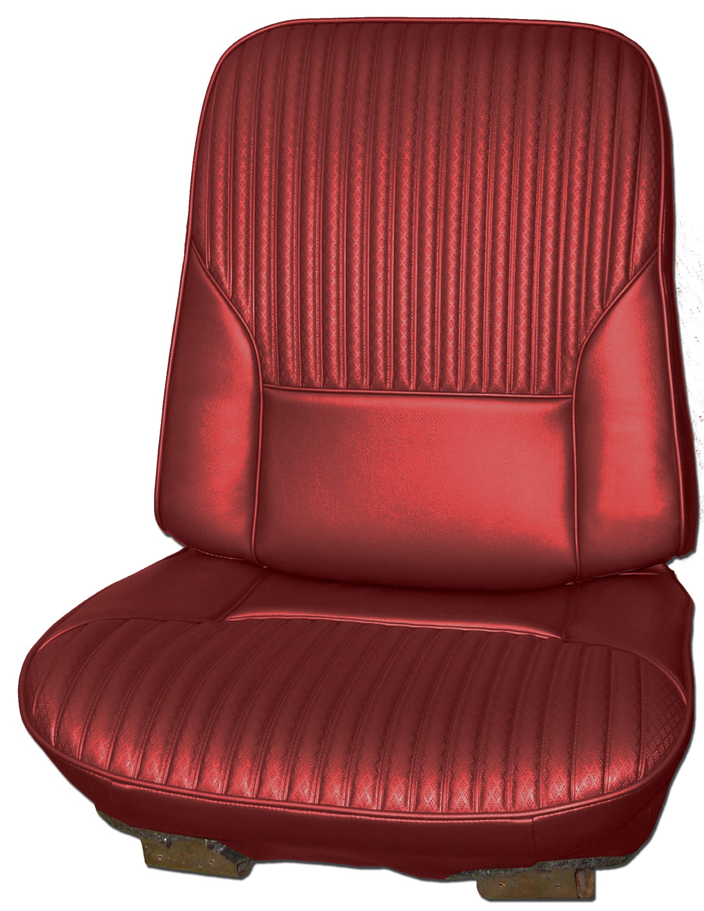 68 CUTLASS/442 BUCKET SEAT UPHOLSTERY - RED