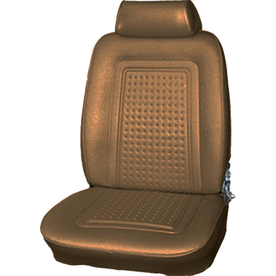 69 AMX BUCKET SEAT UPHOLSTERY - SADDLE
