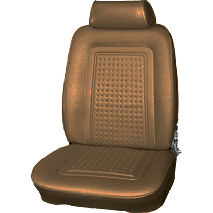 69 AMX BUCKET SEAT UPHOLSTERY - SADDLE