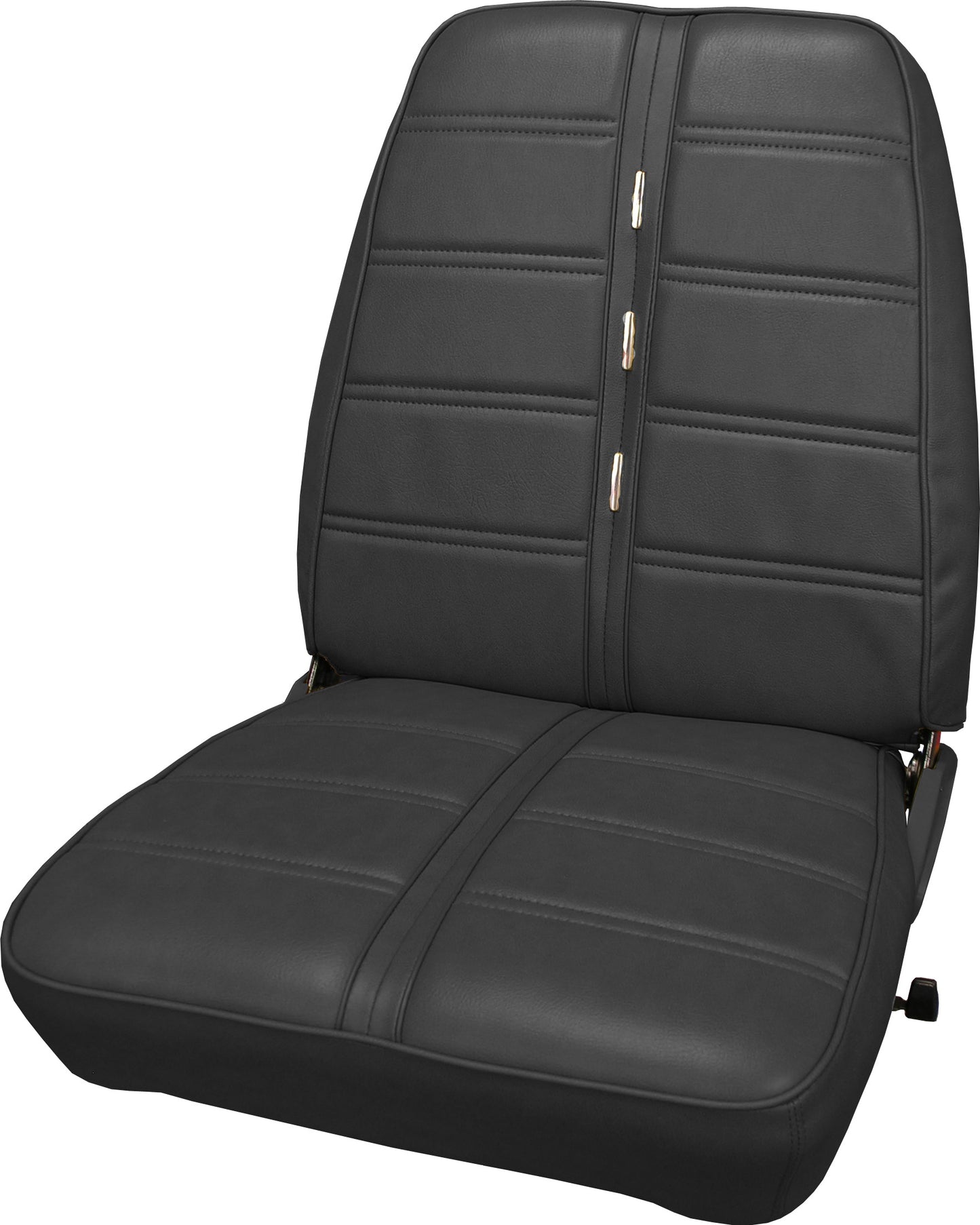 69 BARRACUDA "DELUXE" BUCKET SEAT UPHOLSTERY - BLACK