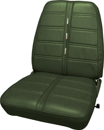 69 BARRACUDA "DELUXE" BUCKET SEAT UPHOLSTERY - GREEN