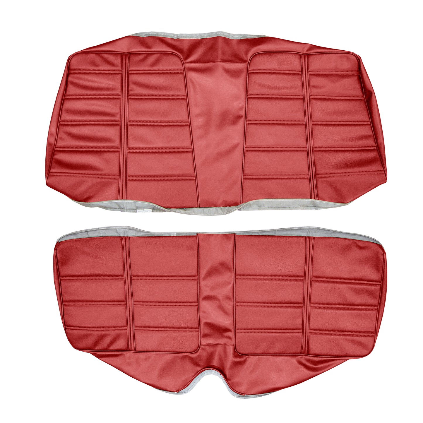 69 BARRACUDA "DELUXE" HARDTOP REAR UPHOLSTERY - RED