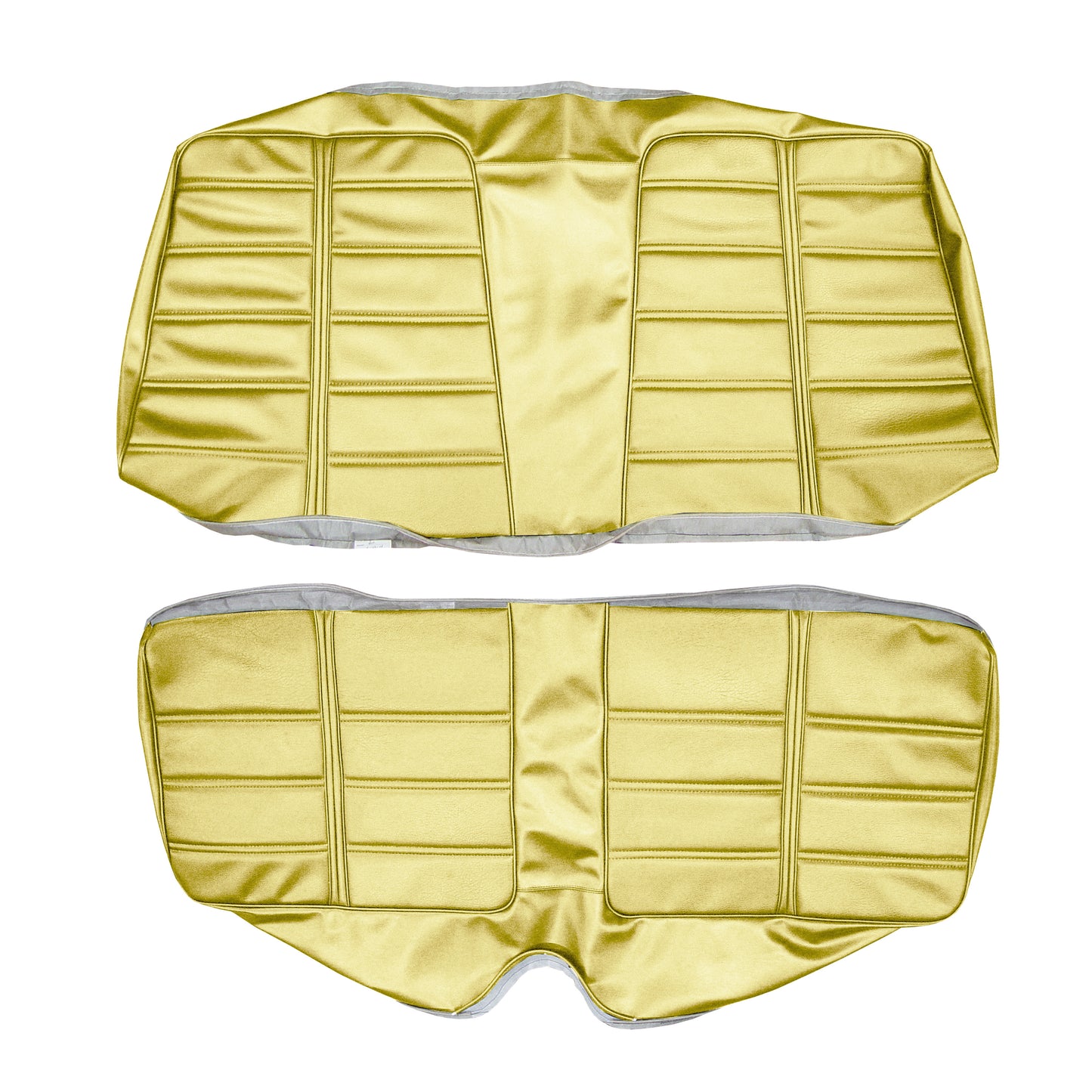 69 BARRACUDA "DELUXE" HARDTOP REAR UPHOLSTERY - PEARL YELLOW