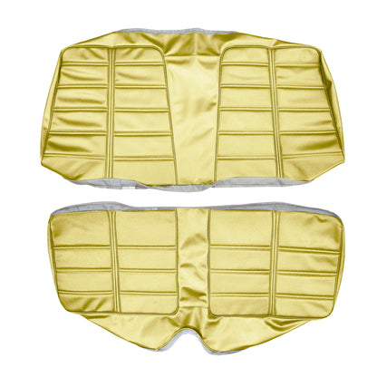 69 BARRACUDA "DELUXE" HARDTOP REAR UPHOLSTERY - PEARL YELLOW