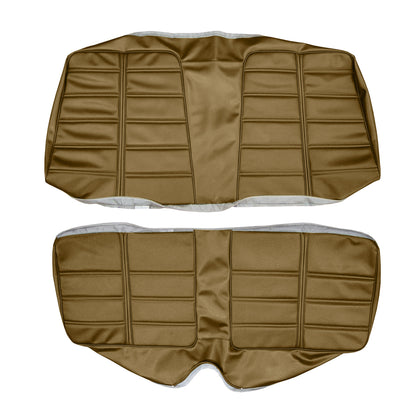 69 BARRACUDA "DELUXE" HARDTOP REAR UPHOLSTERY - SADDLE