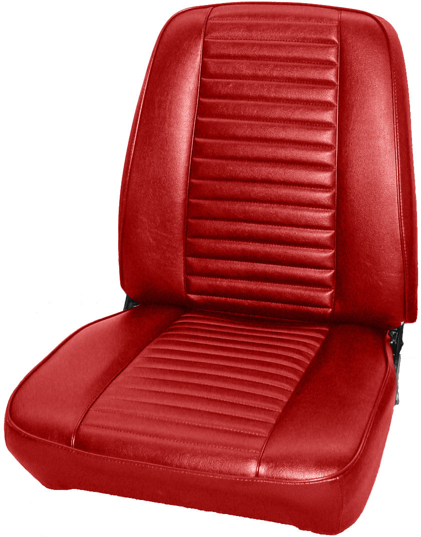 69 BARRACUDA "STANDARD" BUCKET SEAT UPHOLSTERY - RED