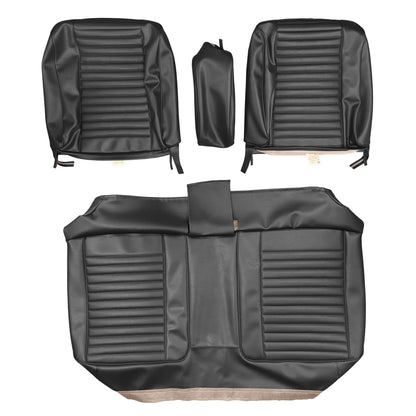 69 BARRACUDA "STANDARD" SPLIT BNH W/ C.A.R. UPHOLSTERY - BLACK
