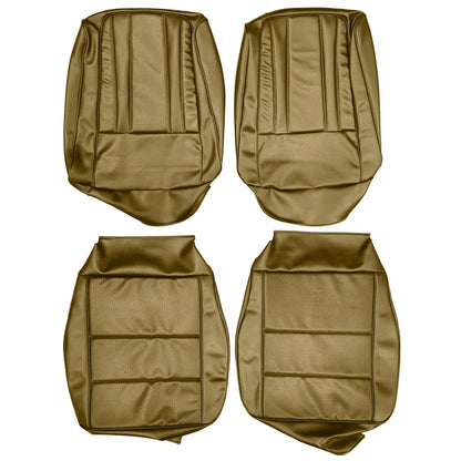 69 SPORT FURY BUCKET SEAT UPHOLSTERY - SADDLE