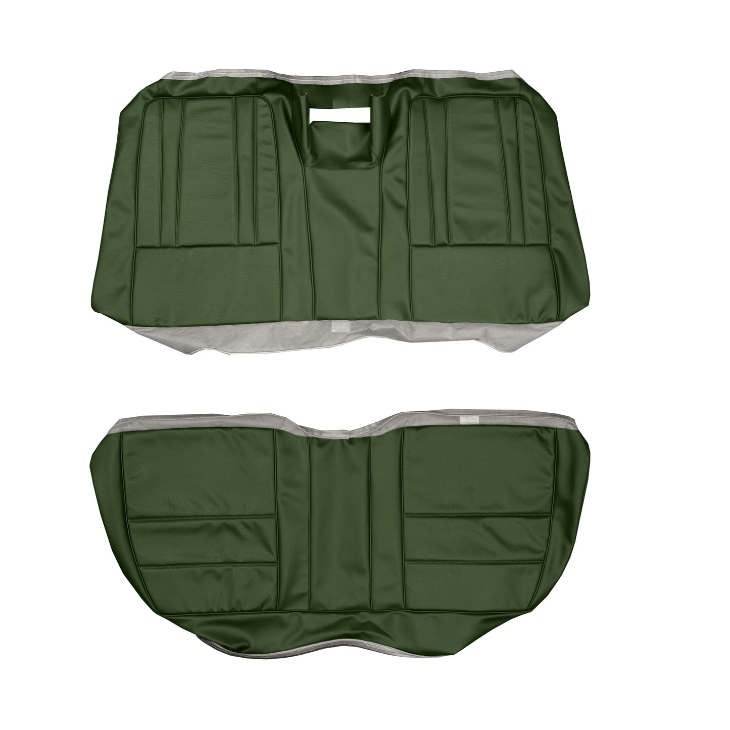 69 SPORT FURY HARDTOP REAR UPHOLSTERY - GREEN