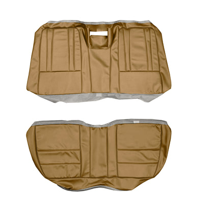 69 SPORT FURY HARDTOP REAR UPHOLSTERY - SADDLE