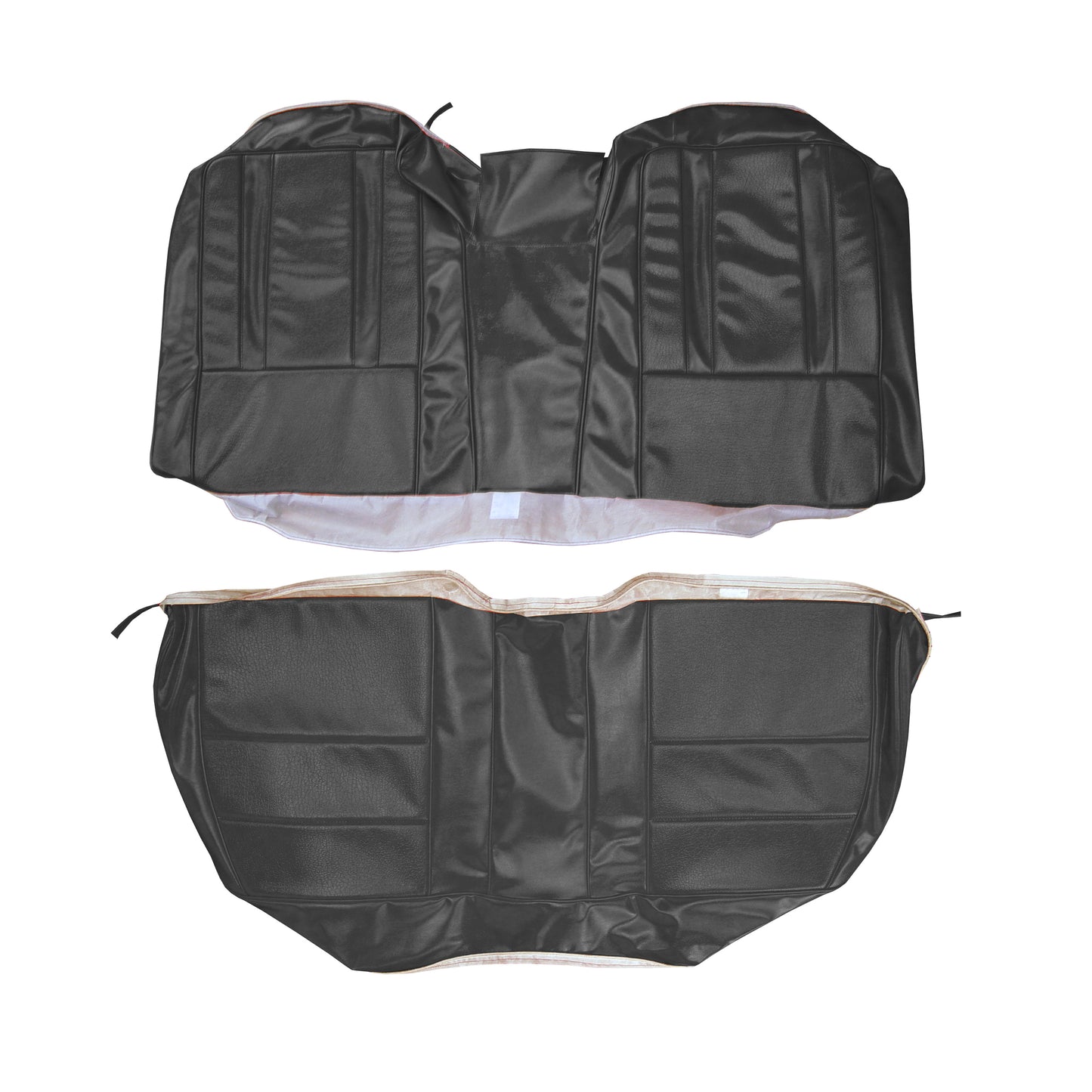 69 SPORT FURY CONVERTIBLE REAR UPHOLSTERY - BLACK
