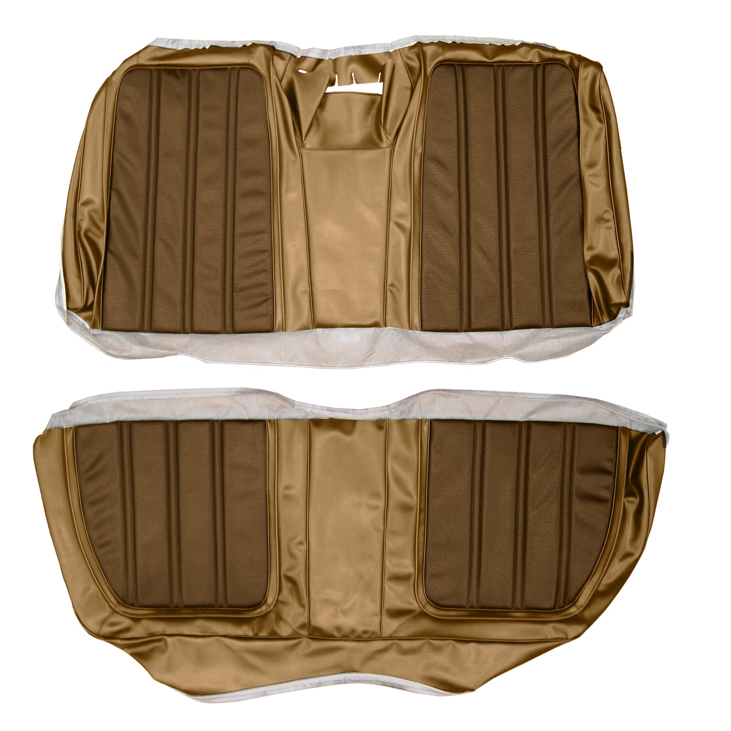 69 FURY III HARDTOP REAR UPHOLSTERY - BRONZE/SADDLE