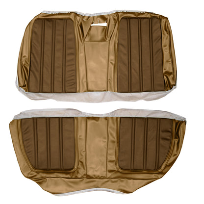 69 FURY III HARDTOP REAR UPHOLSTERY - BRONZE/SADDLE