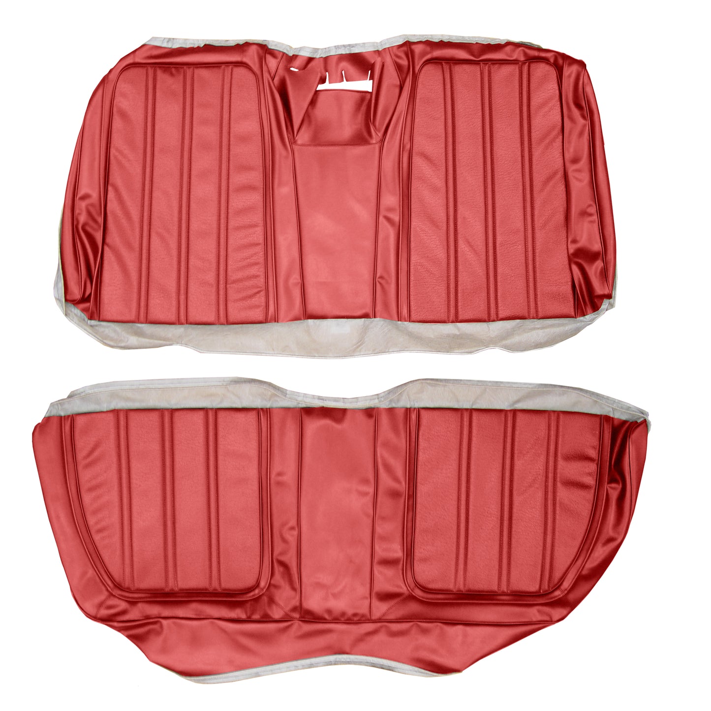 69 FURY III HARDTOP REAR UPHOLSTERY - RED