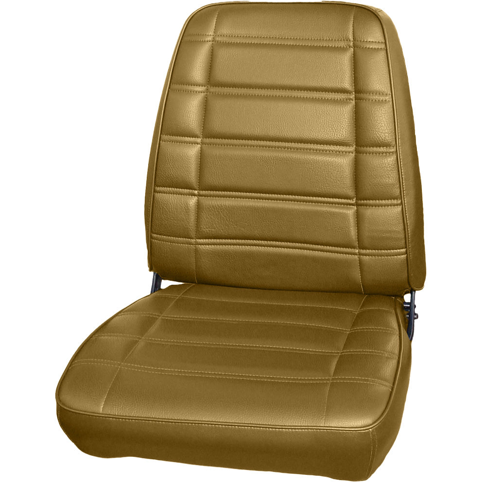 69 SPORT SATELLITE/ROADRUNNER/GTX BUCKET SEAT UPHOLSTERY - SADDLE