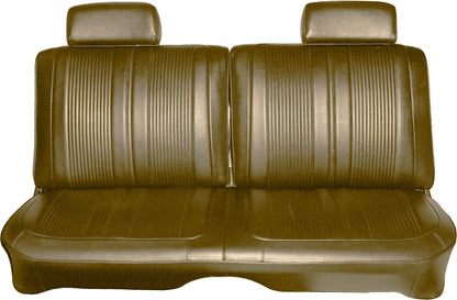 69 CORONET 440/SUPERBEE SPLIT BENCH UPHOLSTERY - SADDLE