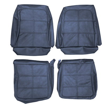 69 CHARGER SE BUCKET SEAT LEATHER UPHOLSTERY - BLUE