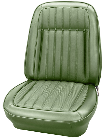 69 CAMARO "DELUXE" BUCKET SEAT UPHOLSTERY - LIGHT GREEN