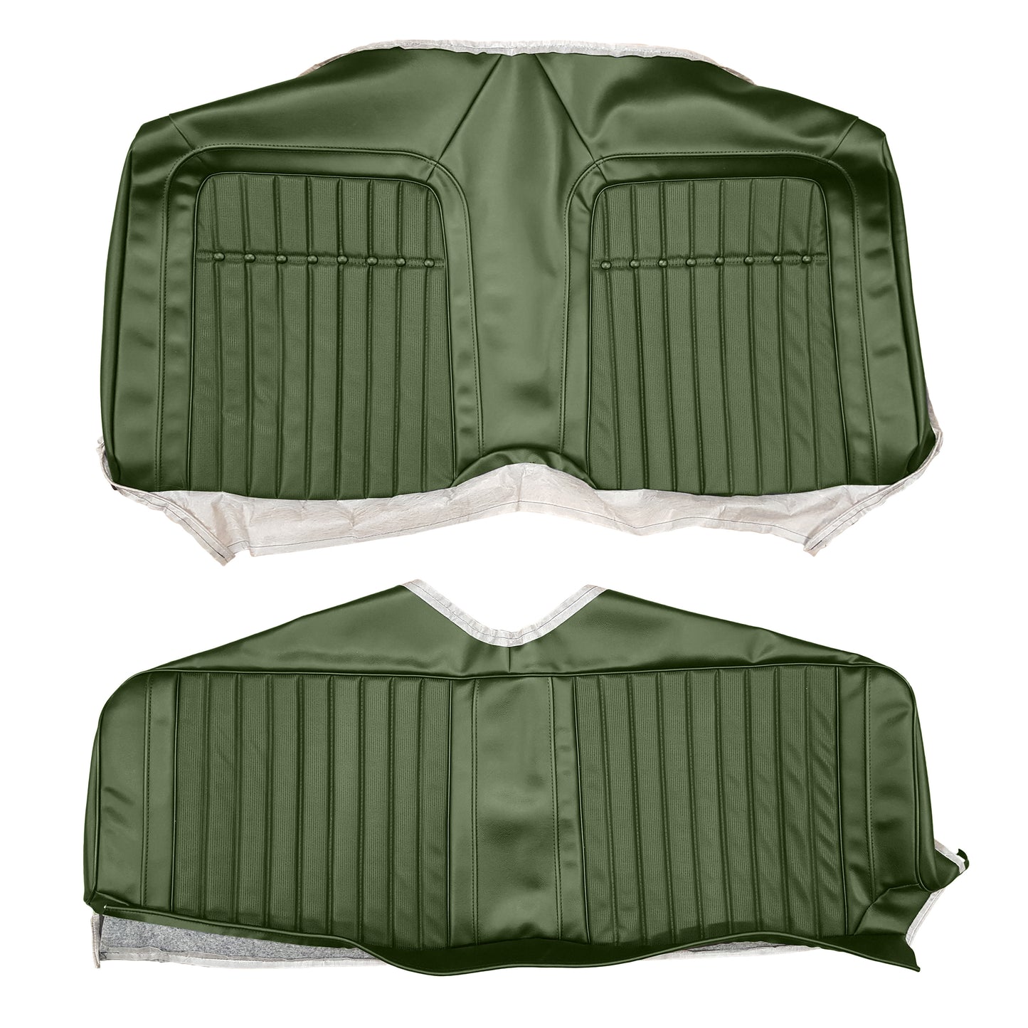 69 CAMARO "DELUXE" FIXED HARDTOP REAR UPHOLSTERY - DARK GREEN