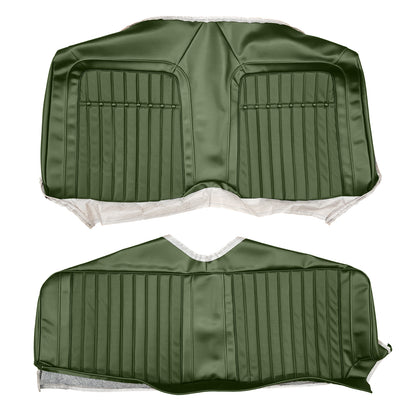 69 CAMARO "DELUXE" FIXED HARDTOP REAR UPHOLSTERY - DARK GREEN