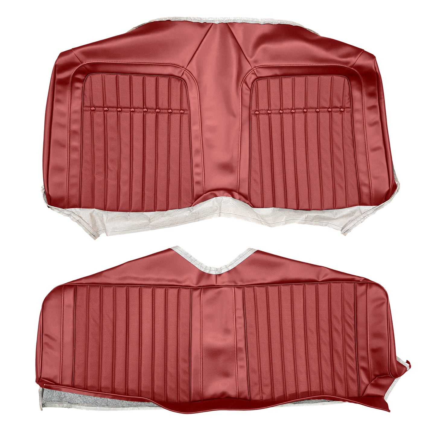 69 CAMARO "DELUXE" FIXED HARDTOP REAR UPHOLSTERY - RED