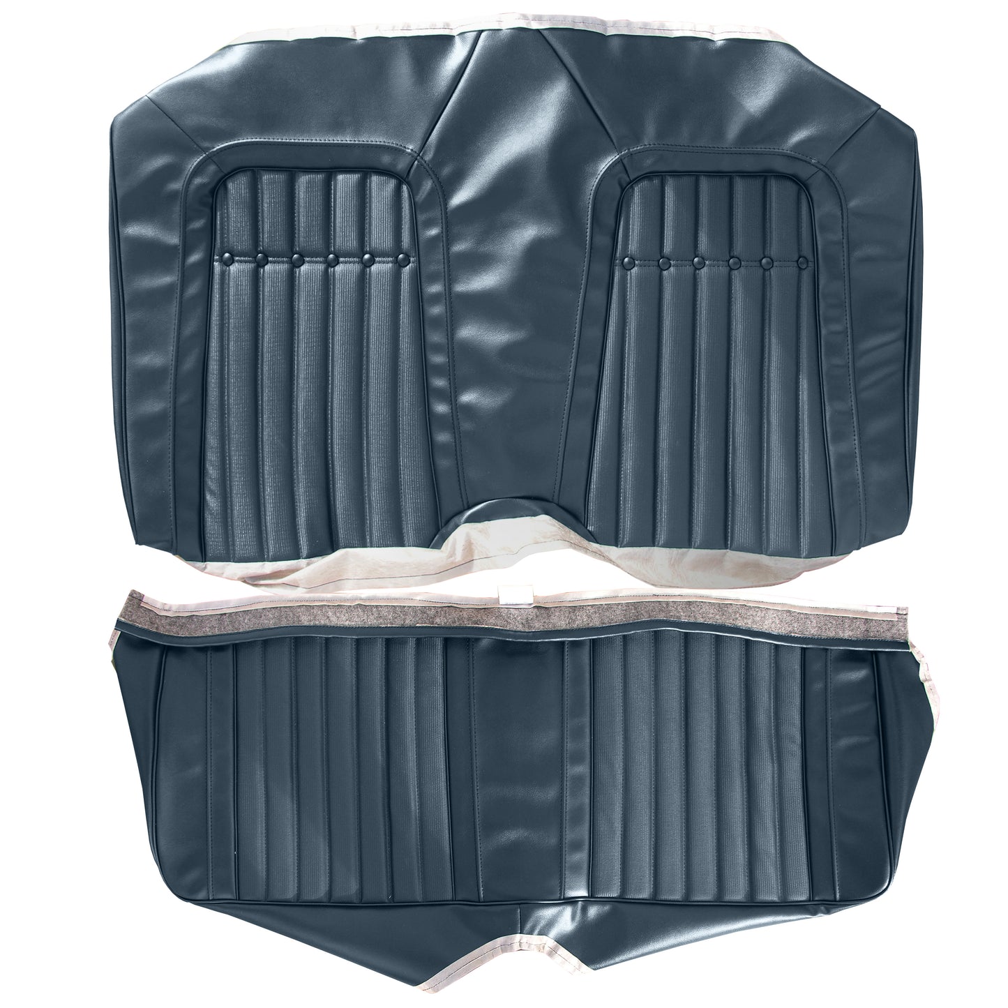 69 CAMARO "DELUXE" FIXED CONV. REAR UPHOLSTERY - BLUE